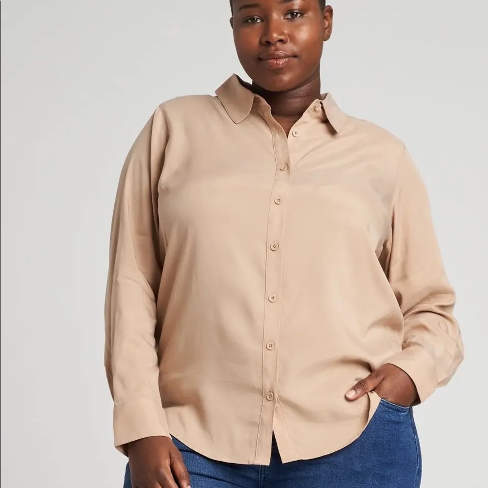 NWT Universal Standard Kennedy Cupro Shirt